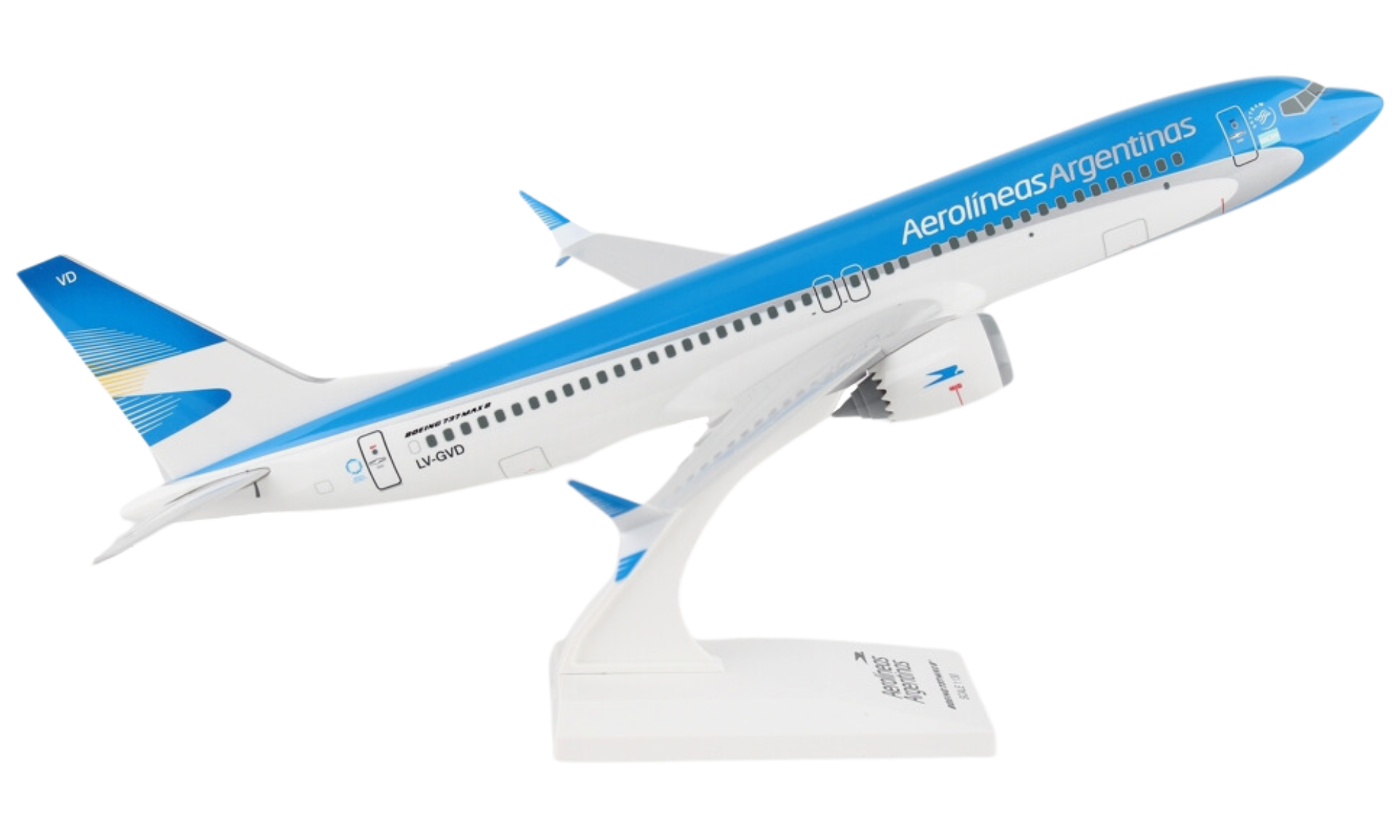 Maqueta Boeing B737 MAX 8 Aerolíneas Argentinas LV-GVD